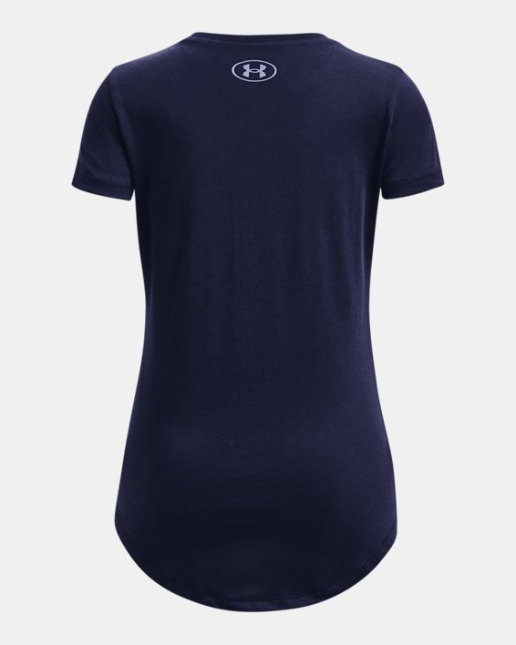 Girls' UA Soccer Logo T-Shirt, Navy, pdpMainDesktop image number 1